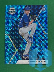2021 Panini Mosaic Daniel Lynch #284 Reactive Blue Prizm RC Royals